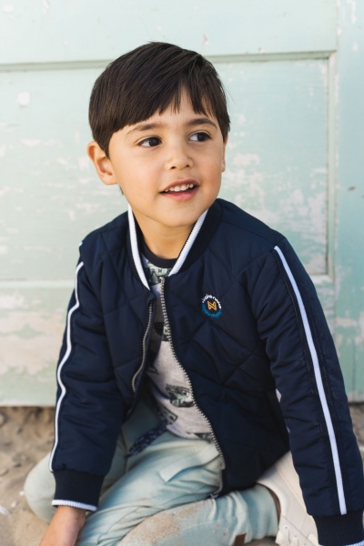 Куртка для хлопчиків р.128 темно-синій V42858-37 