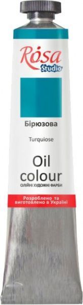 Краска масляная Бирюзовая 326504 60 мл Rosa Studio