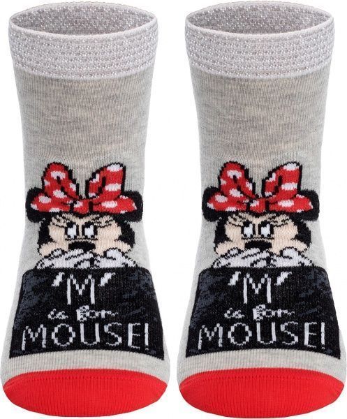 Носки детские Conte-Kids Disney Минни Маус 353 17С-126СПМ р.18 серый красный с рисунком 