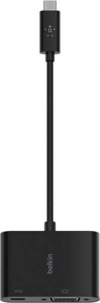 Адаптер Belkin USB Type-C – VGA чорний (AVC001BTBK) USB-C - VGA 60W PD, black 