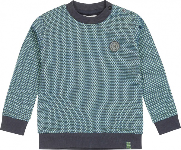 Свитшот для мальчика Koko Noko трикотажный р.128 темно-синий U44813-37 