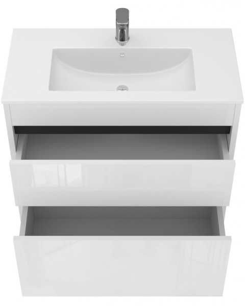 Тумба підлогова ЮВЕНТА Detmold - 80 білий з умивальником 