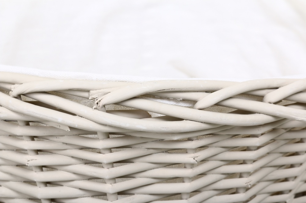 Корзинка плетеная с текстилем 46х36х16/42 см RL24-23T/1-1