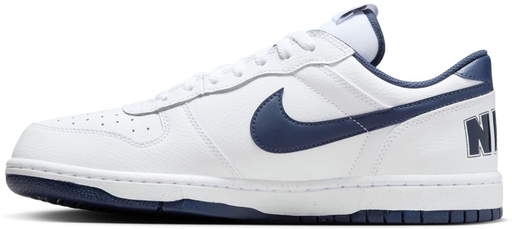 Кроссовки мужские демисезонные Nike BIG NIKE LOW 355152-140 р.41 белые
