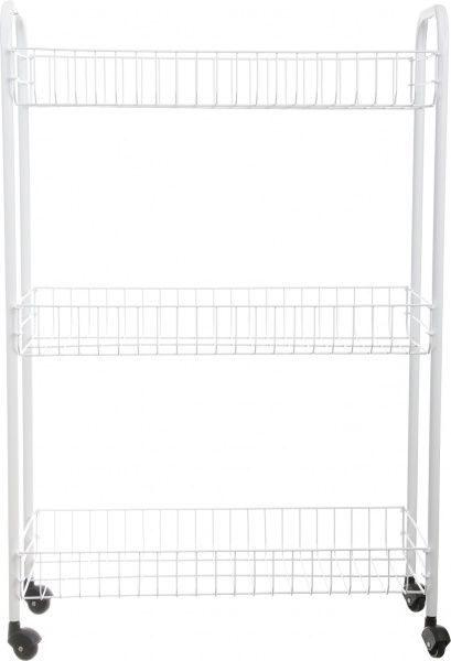 Этажерка 3-х уровневая белая SLIM 840x230x560 мм белый 