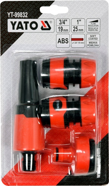 Зрошувач YATO YT-99832 прямий зі сполученнями до шлангів 3/4 1 – 4 шт 