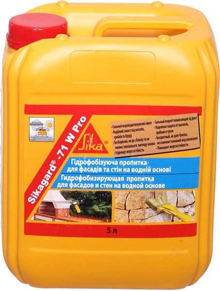 Защитное покрытие для фасадов Sika Sikagard-71 W Pro 5 л