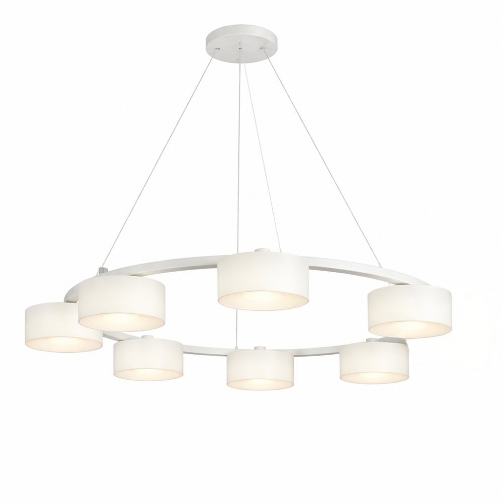 Люстра подвесная LIGHT SET DUSHA MS241-Y7 7x12 Вт GX53 белый/молочный