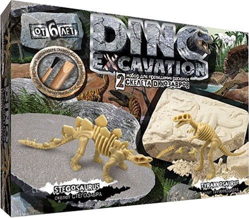 Ігровий набір Danko Toys для розкопок Dino Excavation DEX-01-01,02,03
