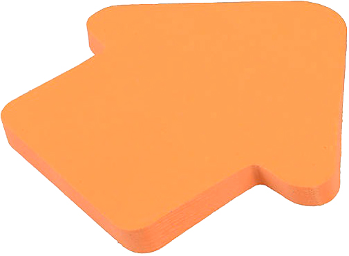 Бумага для заметок Стрелка 50 листов неон в ассортименте Buromax