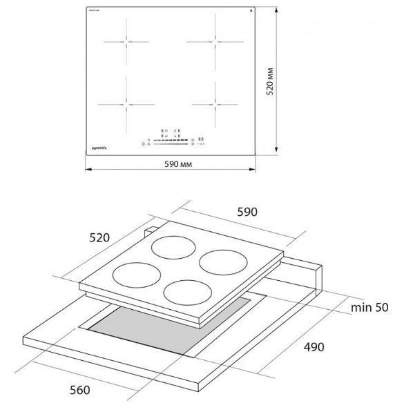 Варочная поверхность индукционная Pyramida IH P 644