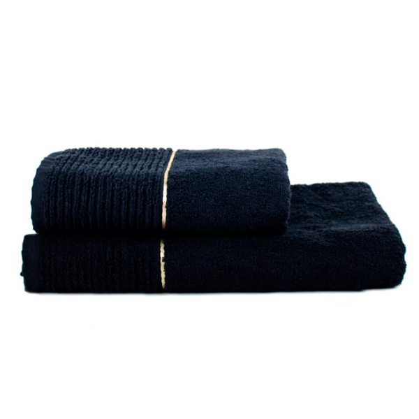 Полотенце махровое La Nuit GOLD NEW 50x90 см черное