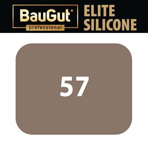 Герметик силіконовий BauGut Silicon Elite 57 коричневий 300мл