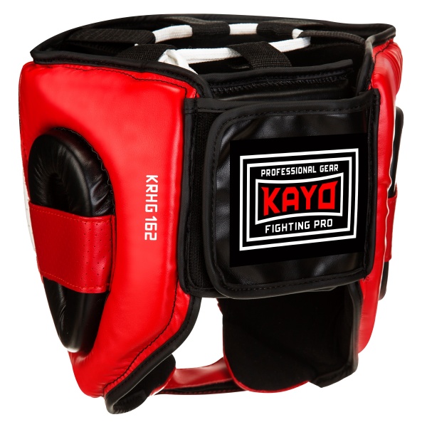 Шлем боксерский KRHG-162L KAYO р. L KRHG-162L красный с чернымбелый с красным 