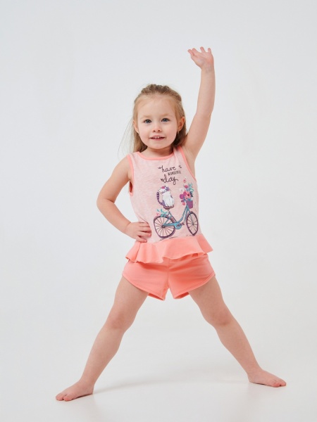 Пижама детская для девочек Smil р.98 розовый 