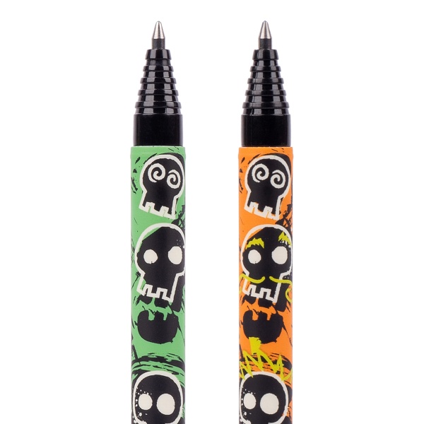 Ручка гелева YES пиши-стирай Electro Skull 0,5 мм синя 412087 