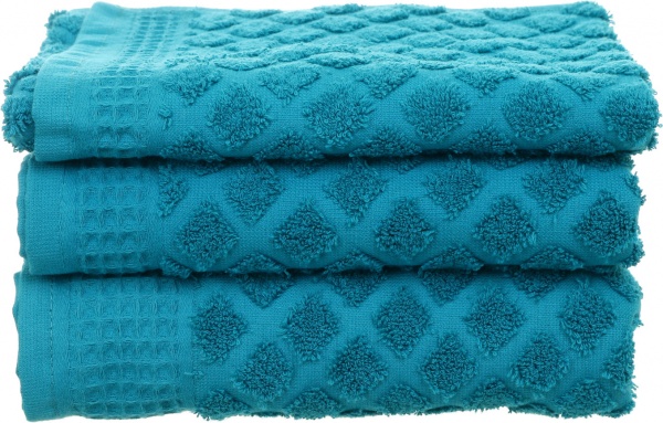 Рушник махровий Nora 50x90 см бірюзовий 
