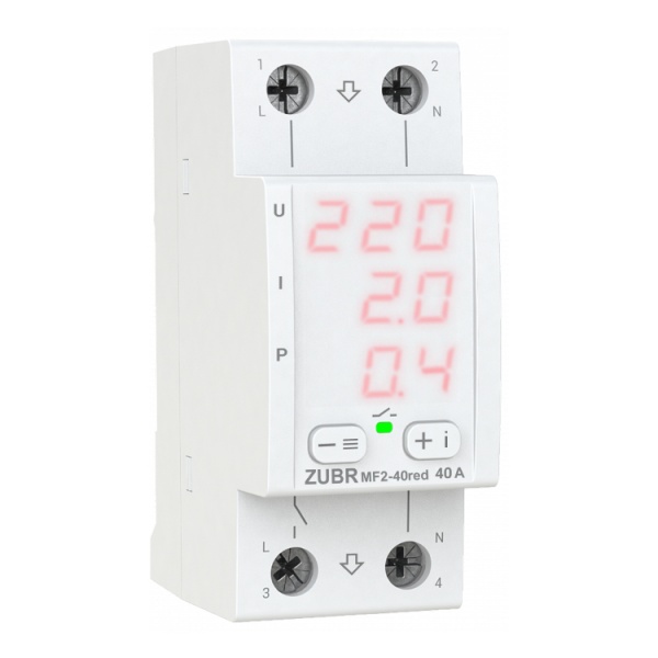 Реле напряжения ZUBR MF2-40 red