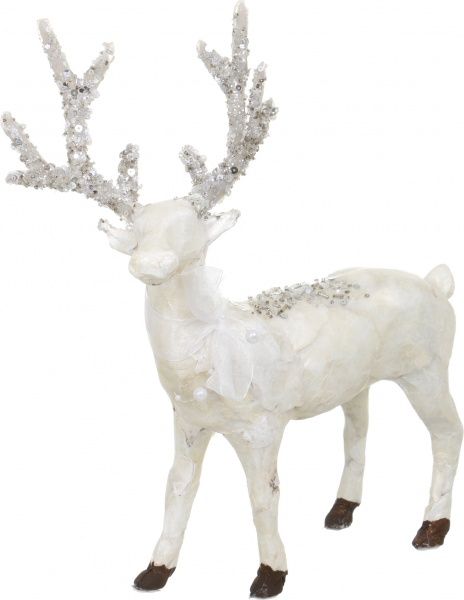 Декоративная фигура Олень с блестками EPIC002 36 см 