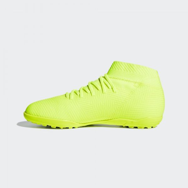 Бутсы Adidas NEMEZIZ 18.3 TF J CM8516 р. UK 5 салатовый
