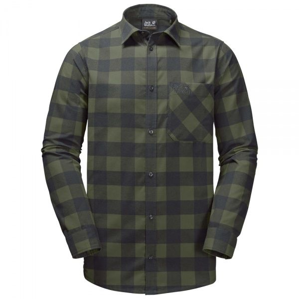 Сорочка Jack Wolfskin RED RIVER SHIRT 1402551-7825 р. 2XL зелений