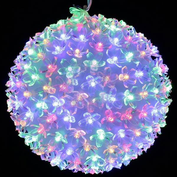 Гирлянда-шар LED 200 ламп 23 см разноцветная