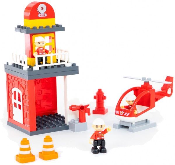 Конструктор строительный Полесье Пожарная станция 77493