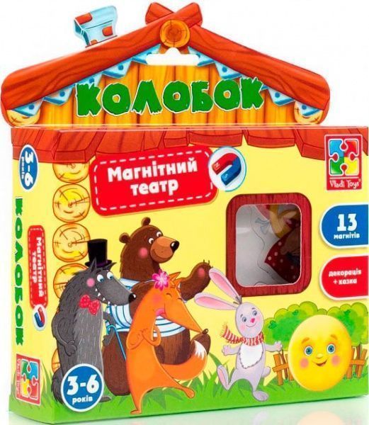Гра магнітна Vladi Toys Магнітний театр. Колобок VT3206-26