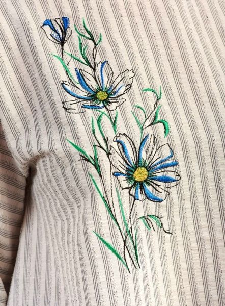 Блуза Эдельвика 1079-18/00 полоска р. S серый 