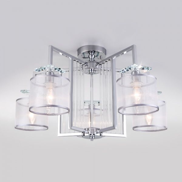 Люстра потолочная Strotskis Fargo 60108/5 5x40 Вт E14 хром 