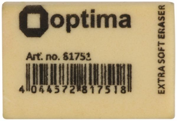 Ластик для карандашей Extra Soft Optima