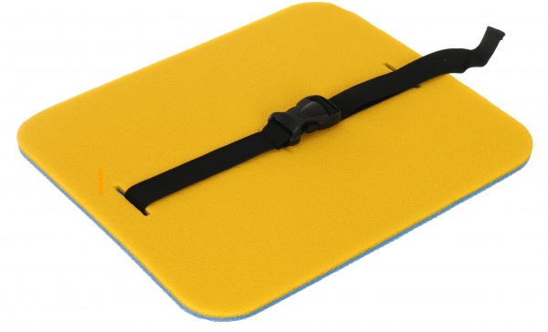 Коврик-сидушка Ланор Спорт 300х350х8 мм желто-синий