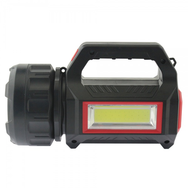 Ліхтар прожекторний Quantum QM-FL1051 Grant 5W LED+COB USB/solar з функцією Power Bank чорний