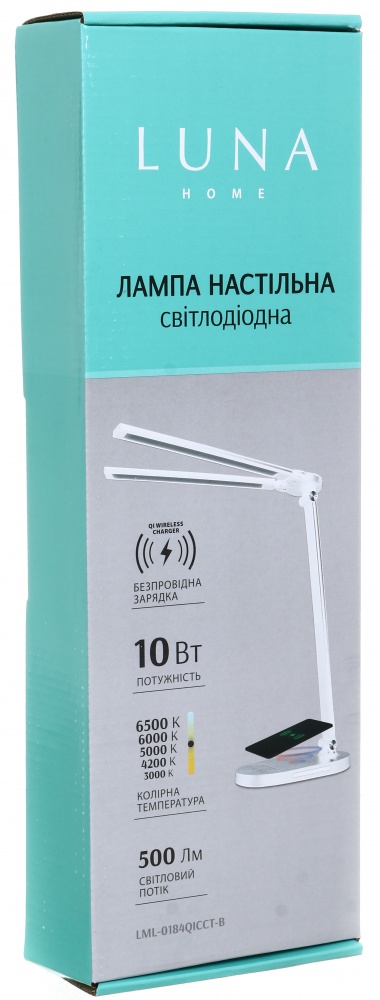 Настільна лампа Luna 10 Вт білий LML-0184QICCT-B