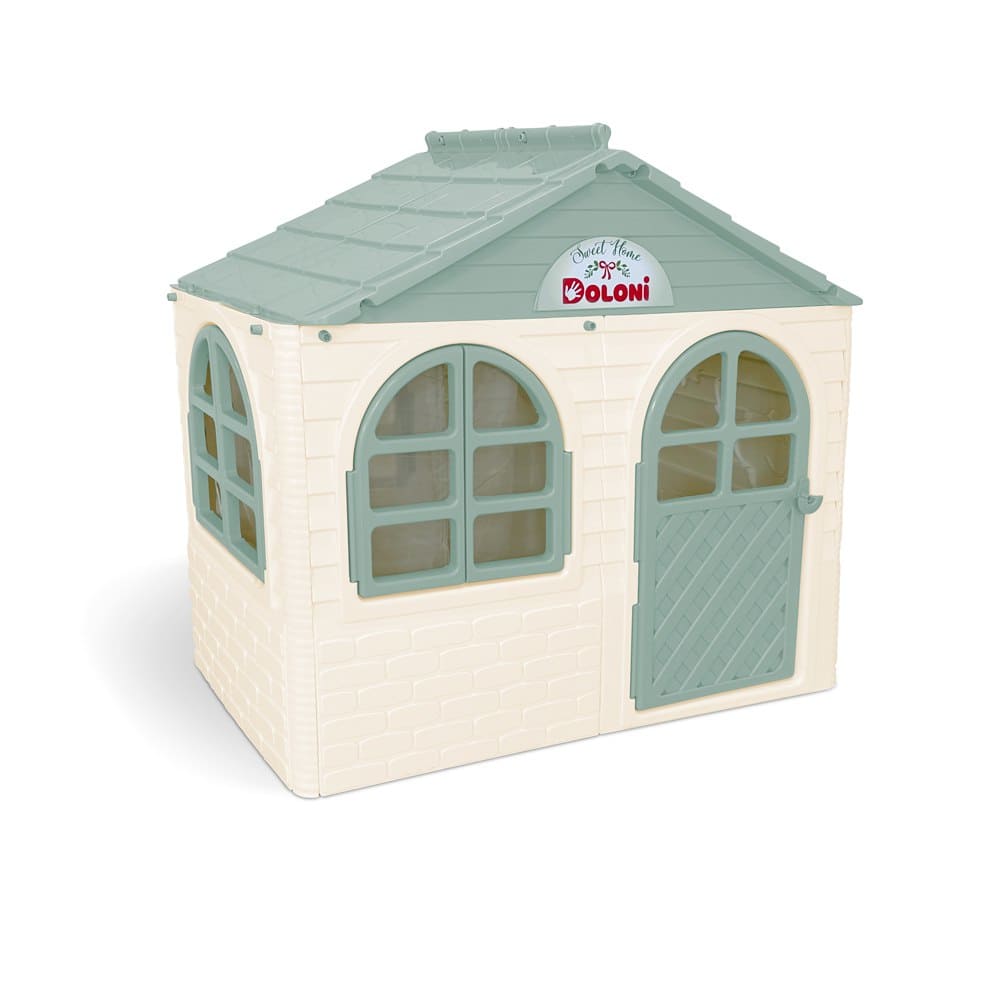 Дом Doloni Toys со шторками молочно-бирюзовый 02550/12 — фото 1