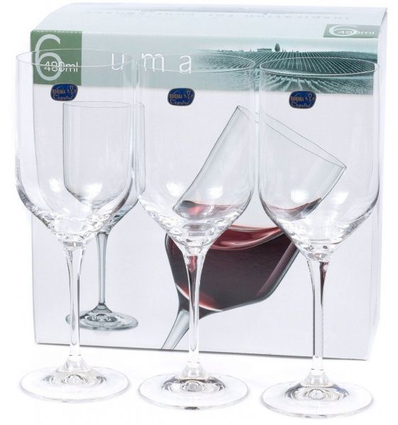 Набор бокалов для вина Uma 330 мл 6 шт. Bohemia