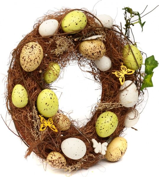 Венок яйца на сене WJ19060