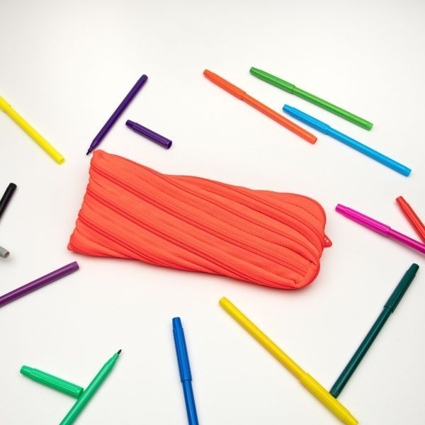 Пенал-косметичка Neon Glowing Peach ZT-NN-2 Zipit рожевий