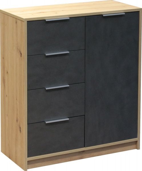 Комод Матера 776х354х883 мм дуб артизан/матера 