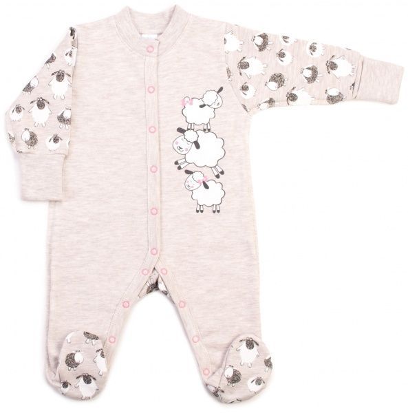 Чоловічок Baby Veres Sheep heat р.56 бежевий із принтом 