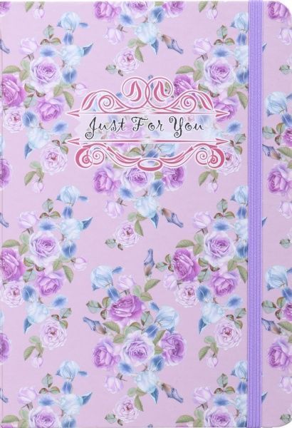 Книга для нотаток Just for you (violet roses) А5 80 аркушів