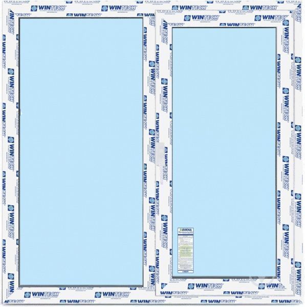 Окно поворотно-откидное WINTECH 540 1400x900 мм правое 