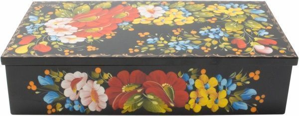 Шкатулка Петриковская ШК 12 Сапфир