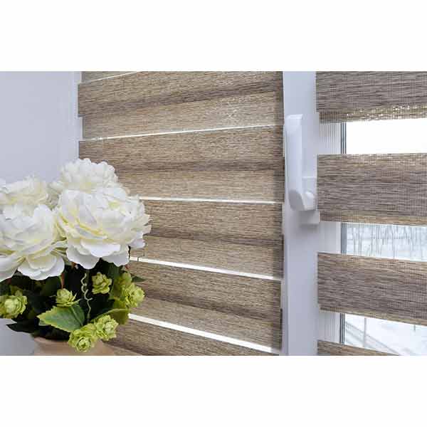Ролета день-ночь Delfa Натур 73x160 см латте 