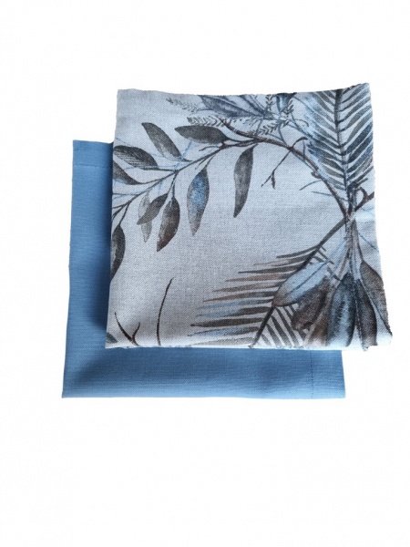 Серветка Прованс Міра 40x40 см сірий із малюнком 