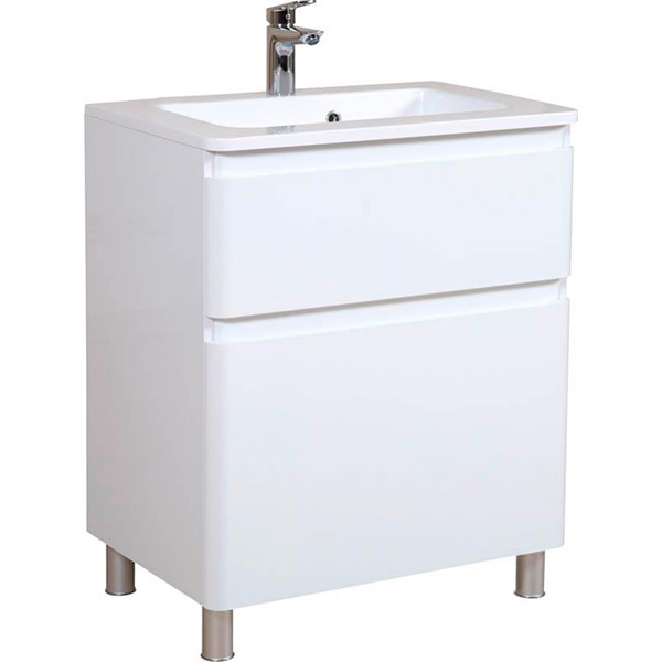 Тумба напольная Aqua Rodos Акцент белая 60 см под умывальник АР000040144