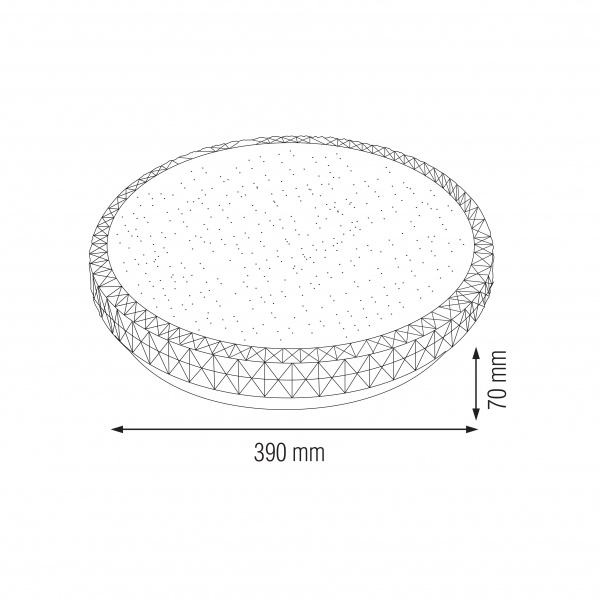 Светильник потолочный Horoz Electric GHOST-36 36 Вт 6400 К белый 027-003-0036-01-1