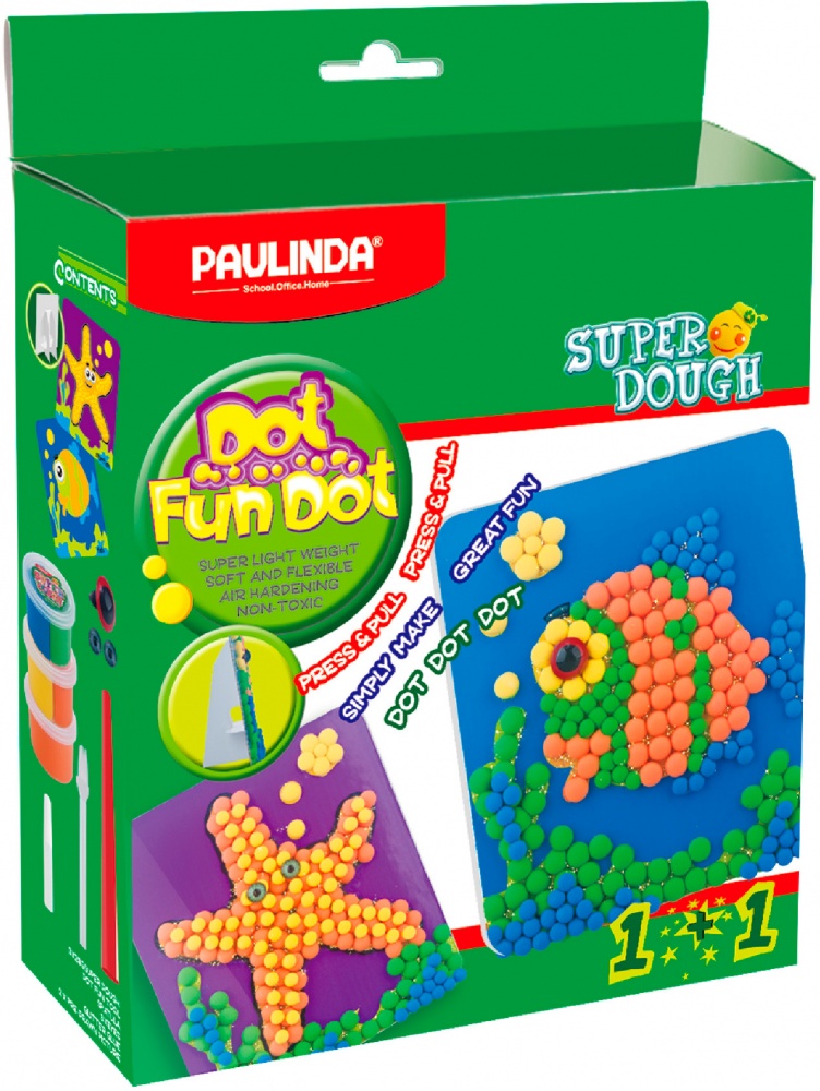 Набір для творчості Paulinda маса для ліплення Dot Fun Dot Сова P62-081410