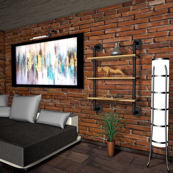 Комплект полиць DC Макон-3 700x250 мм дуб артісан 