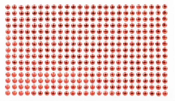 Самоклеющиеся стразы Красные, 5 мм  375 шт. Rosa Talent